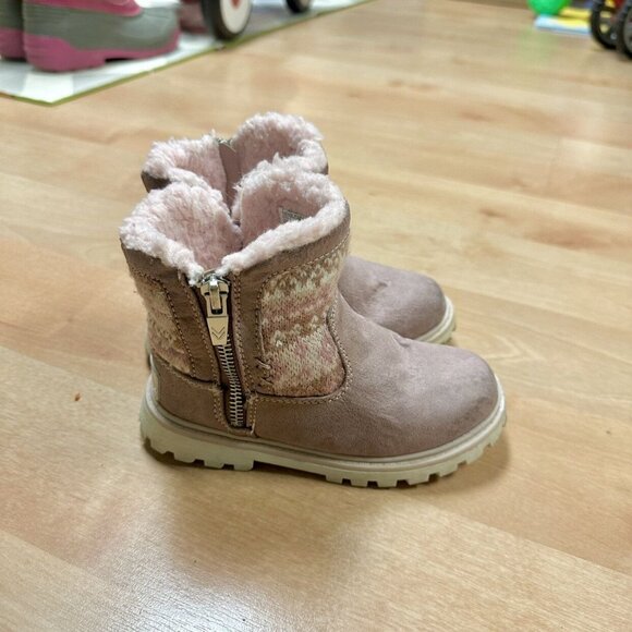 Dr. Scholl's Dusty Pink Kendal Fashion Boot Girls Size 10 - Picture 3 of 8